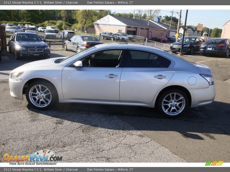 2013 Nissan Maxima 3.5 S Brilliant Silver / Charcoal Photo #8