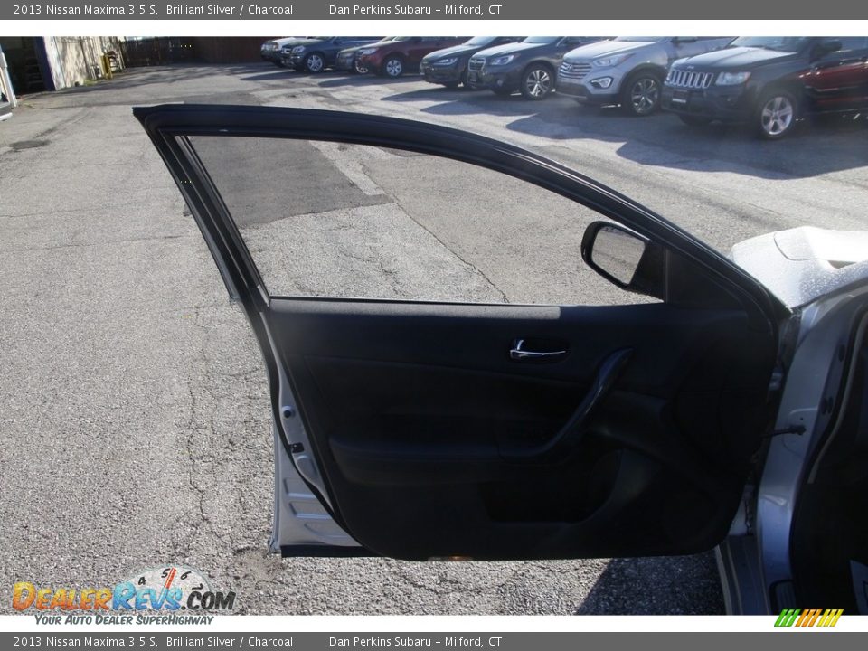 2013 Nissan Maxima 3.5 S Brilliant Silver / Charcoal Photo #9