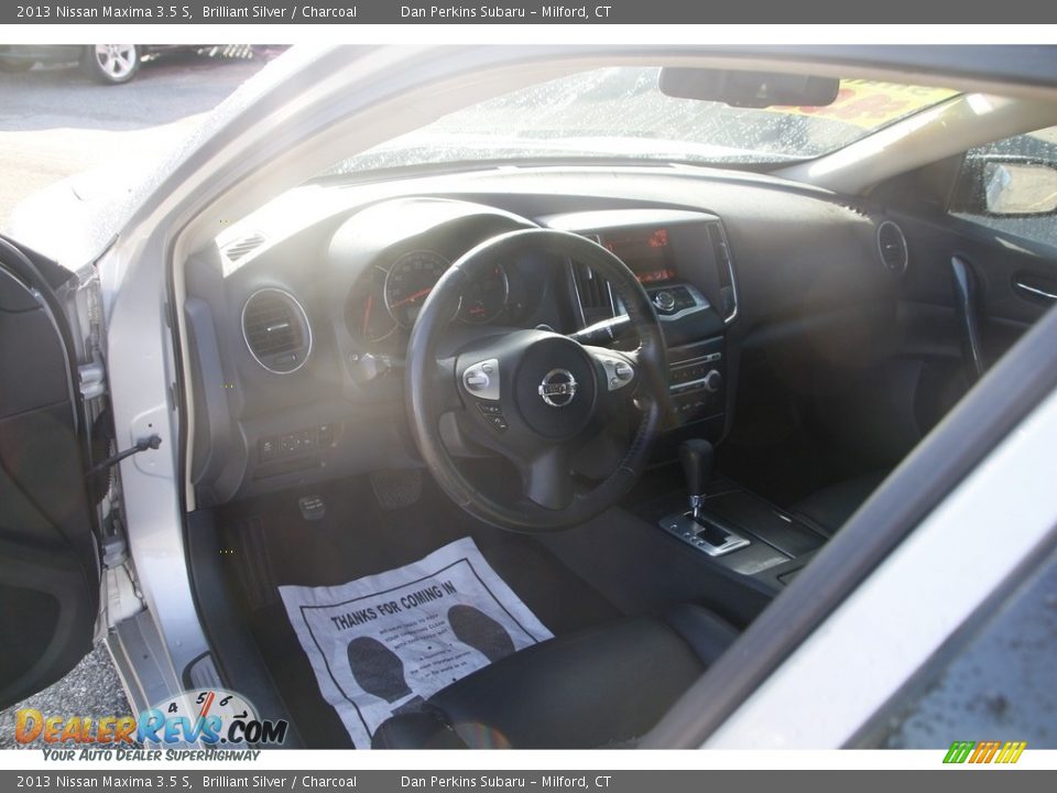 2013 Nissan Maxima 3.5 S Brilliant Silver / Charcoal Photo #10