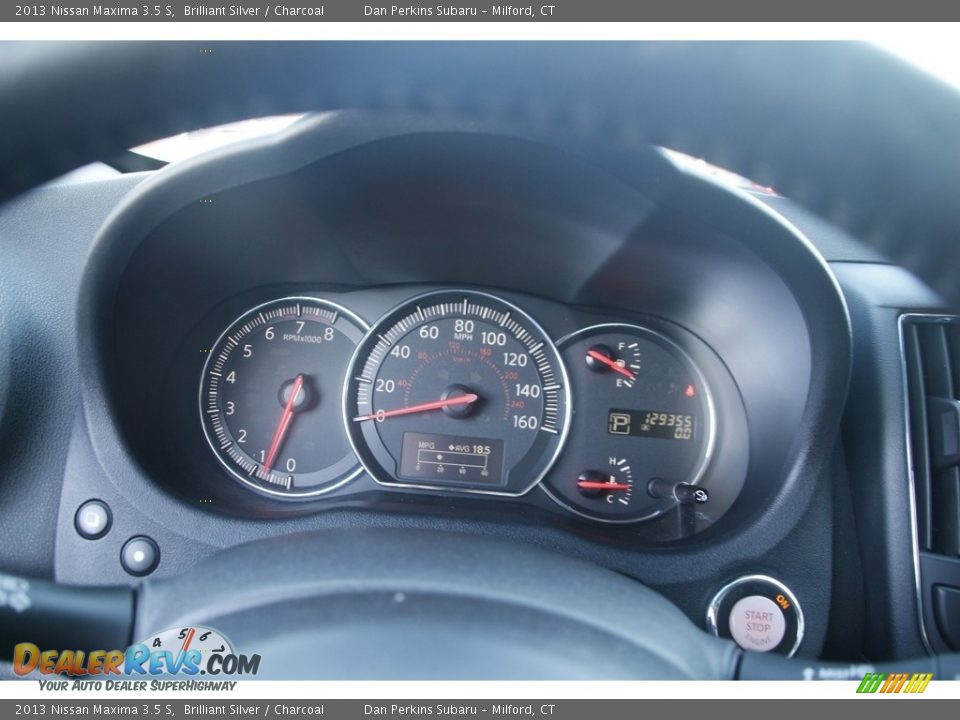 2013 Nissan Maxima 3.5 S Brilliant Silver / Charcoal Photo #17