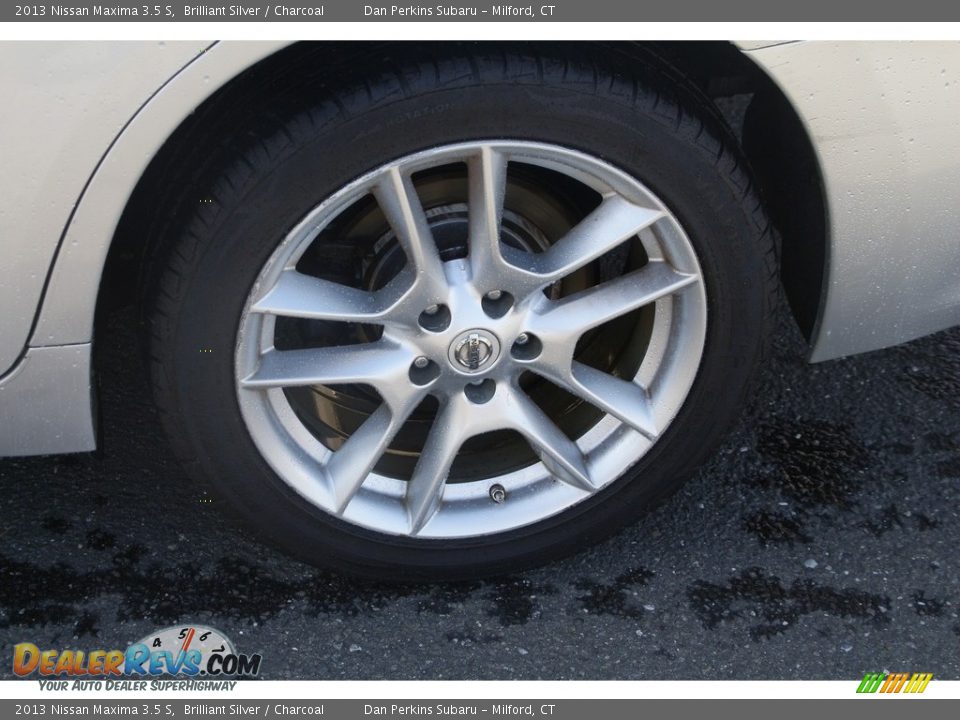 2013 Nissan Maxima 3.5 S Brilliant Silver / Charcoal Photo #23