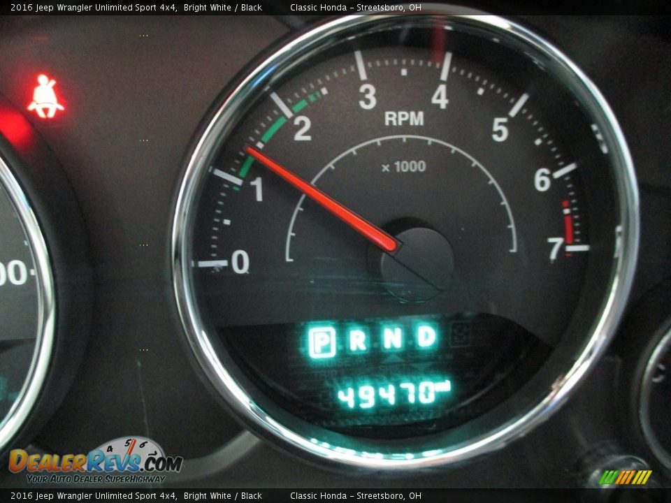 2016 Jeep Wrangler Unlimited Sport 4x4 Bright White / Black Photo #33