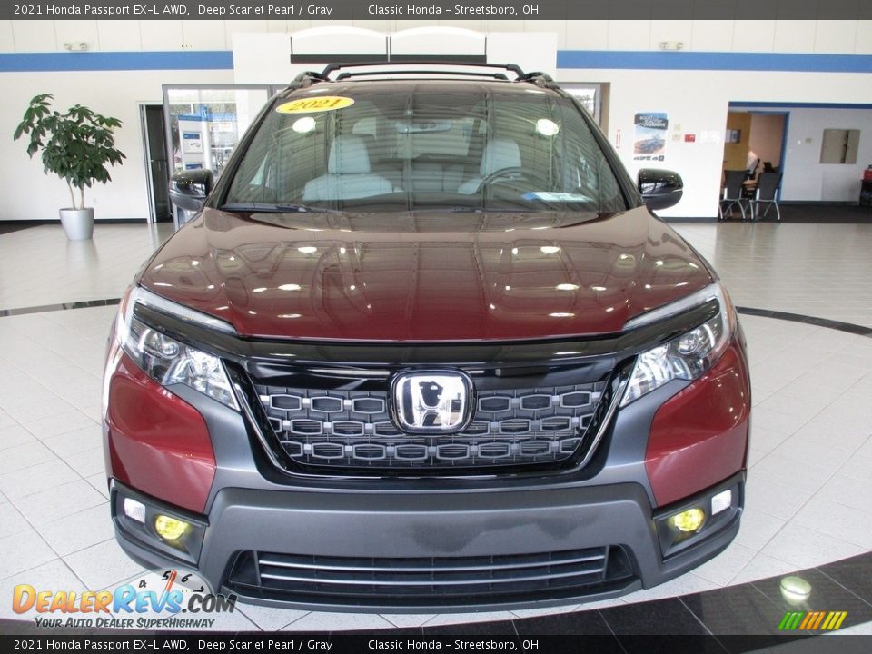 2021 Honda Passport EX-L AWD Deep Scarlet Pearl / Gray Photo #2