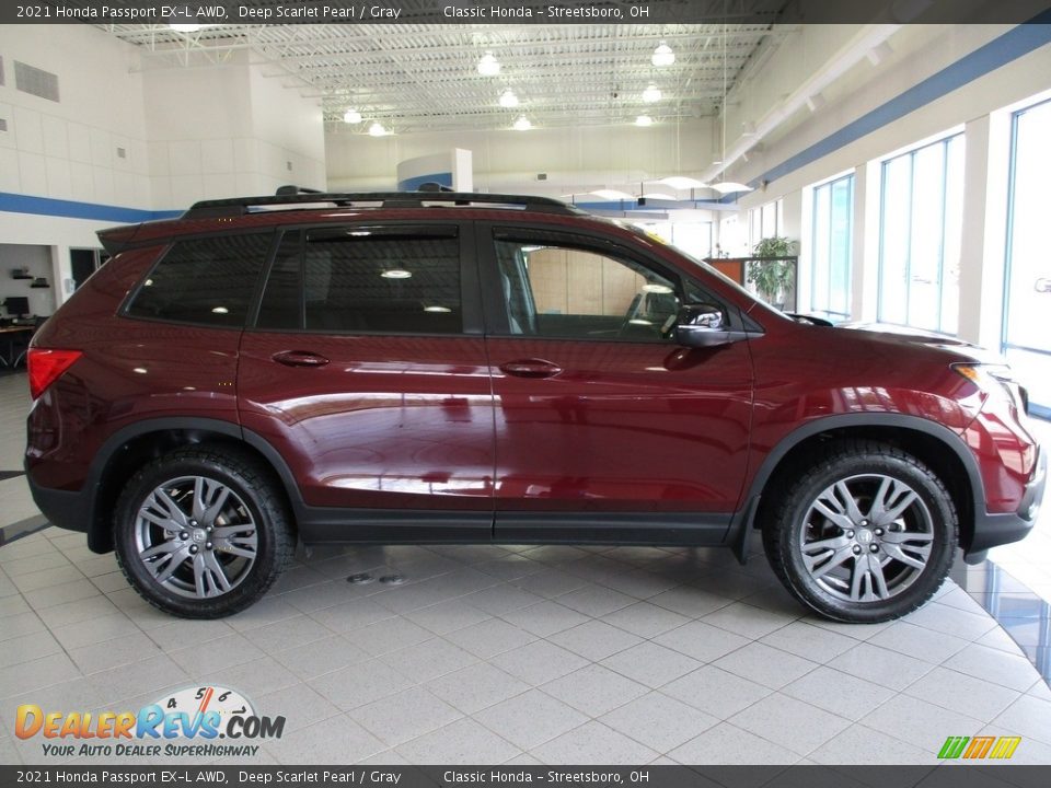 2021 Honda Passport EX-L AWD Deep Scarlet Pearl / Gray Photo #4