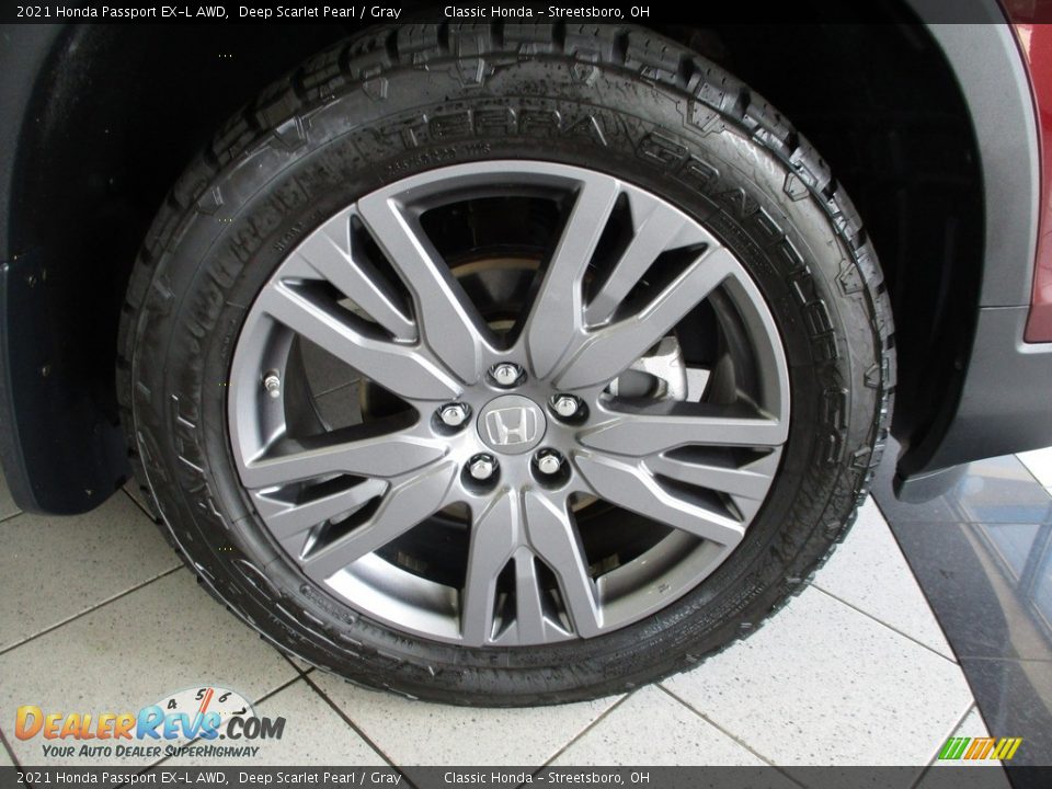 2021 Honda Passport EX-L AWD Deep Scarlet Pearl / Gray Photo #5