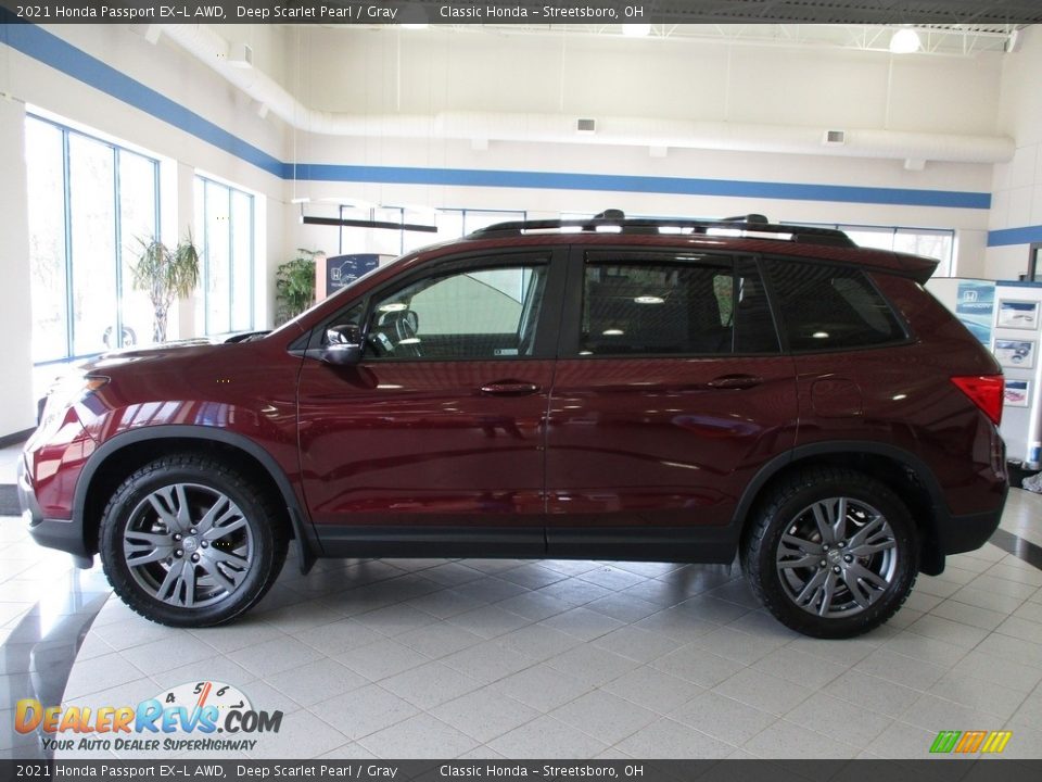 2021 Honda Passport EX-L AWD Deep Scarlet Pearl / Gray Photo #10