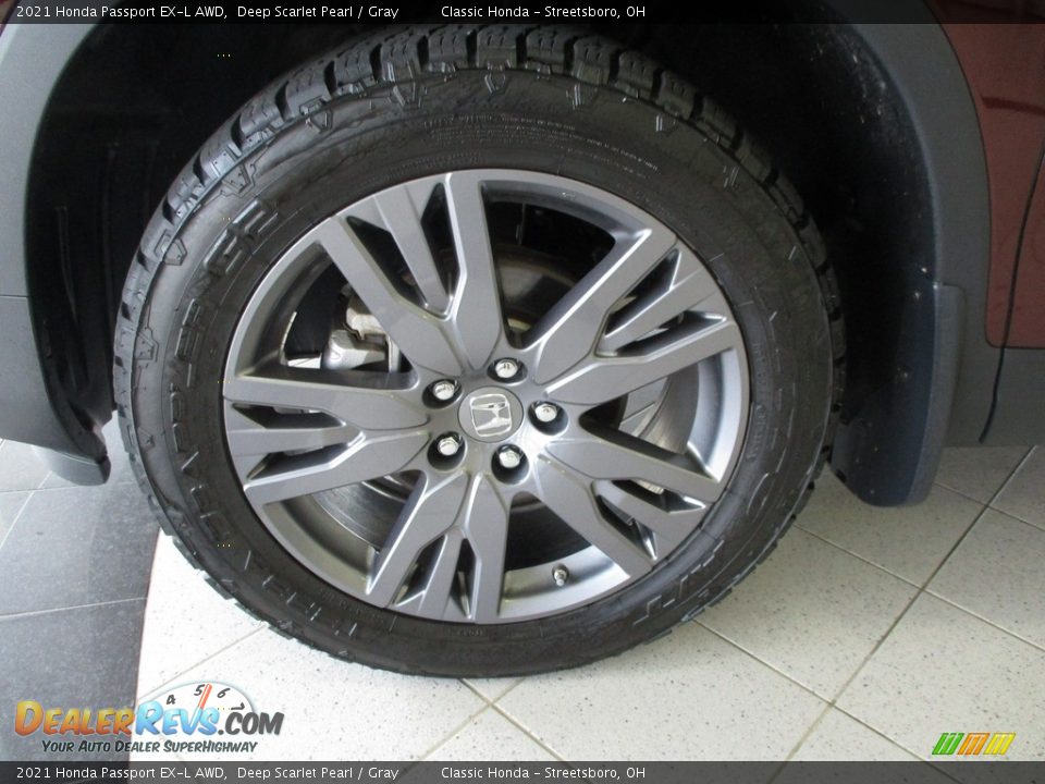 2021 Honda Passport EX-L AWD Deep Scarlet Pearl / Gray Photo #12
