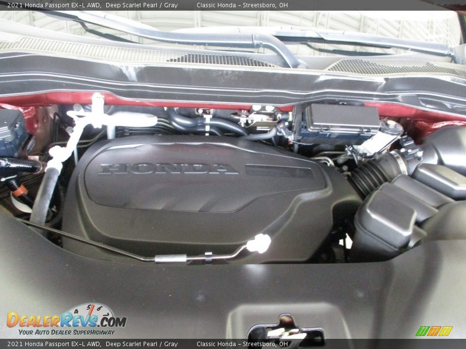 2021 Honda Passport EX-L AWD Deep Scarlet Pearl / Gray Photo #13