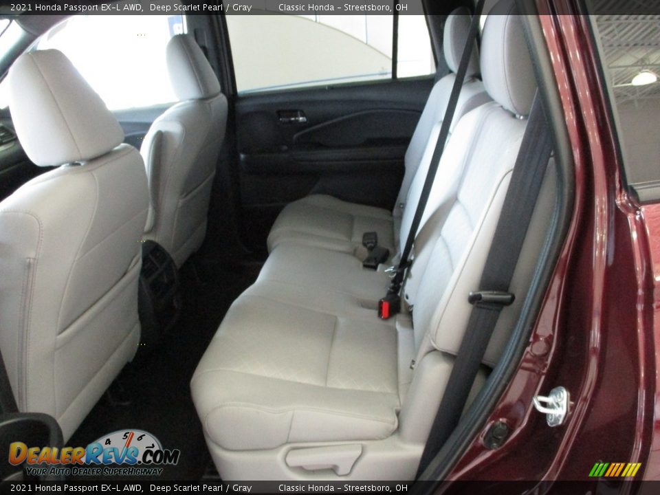 2021 Honda Passport EX-L AWD Deep Scarlet Pearl / Gray Photo #25