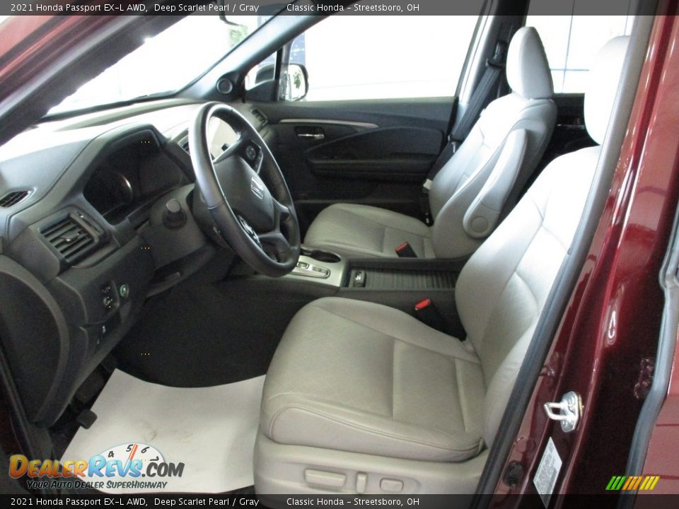2021 Honda Passport EX-L AWD Deep Scarlet Pearl / Gray Photo #28