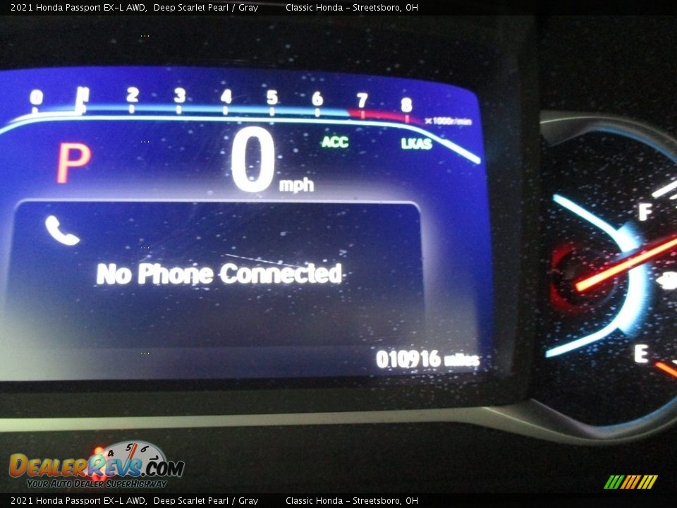 2021 Honda Passport EX-L AWD Deep Scarlet Pearl / Gray Photo #33