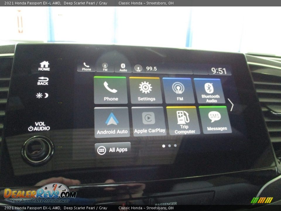 2021 Honda Passport EX-L AWD Deep Scarlet Pearl / Gray Photo #36