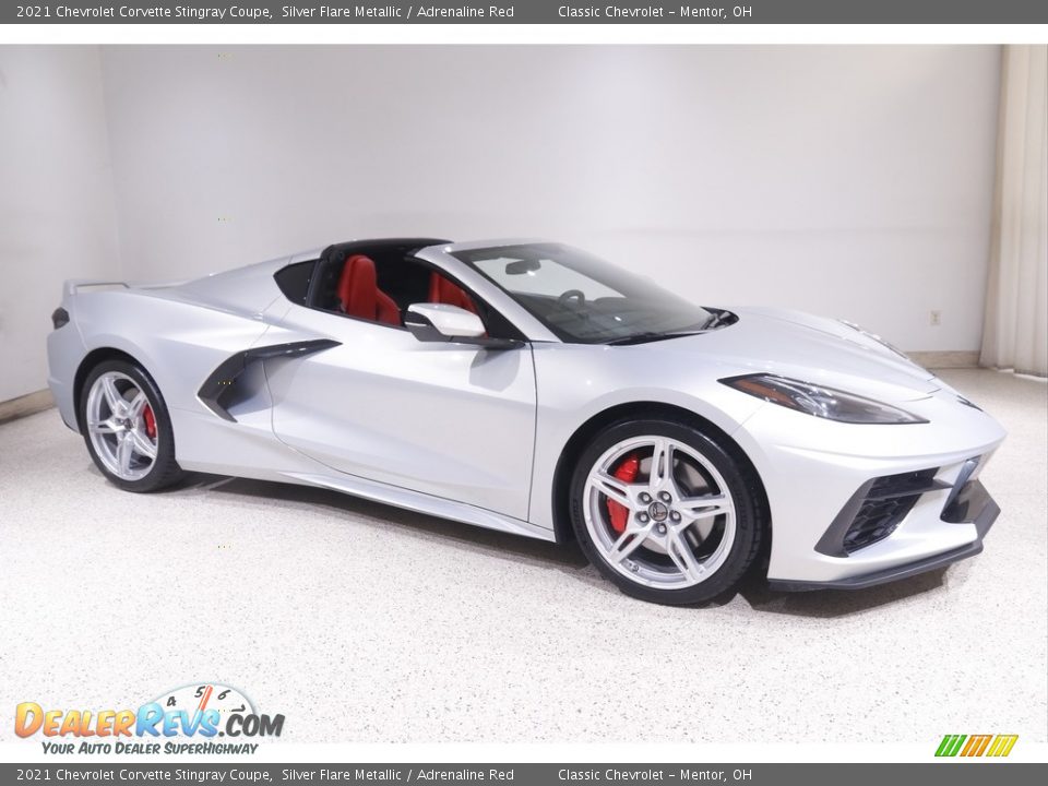 Silver Flare Metallic 2021 Chevrolet Corvette Stingray Coupe Photo #1