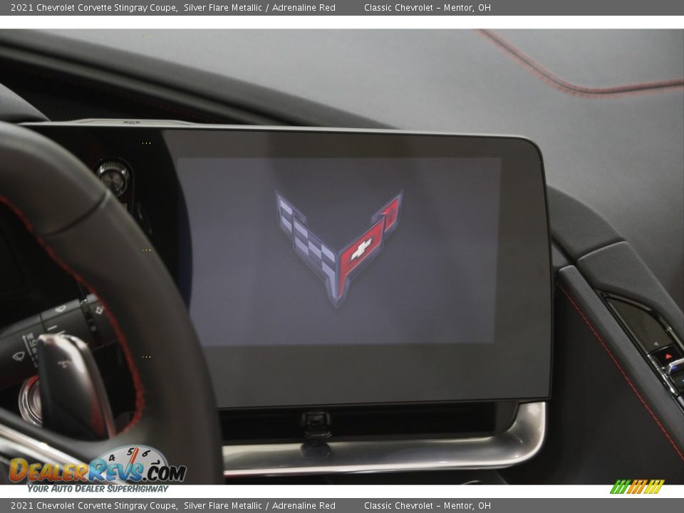 2021 Chevrolet Corvette Stingray Coupe Silver Flare Metallic / Adrenaline Red Photo #9
