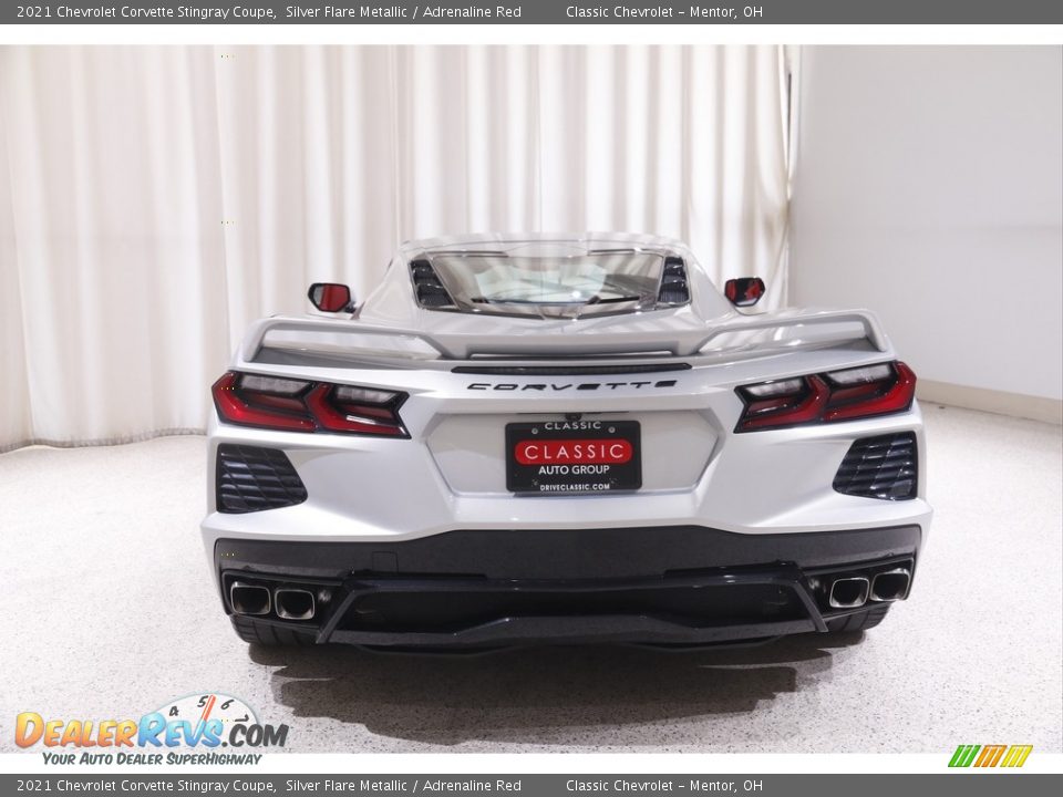 2021 Chevrolet Corvette Stingray Coupe Silver Flare Metallic / Adrenaline Red Photo #18