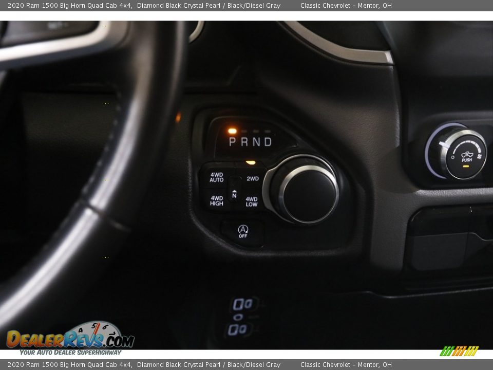 2020 Ram 1500 Big Horn Quad Cab 4x4 Diamond Black Crystal Pearl / Black/Diesel Gray Photo #13
