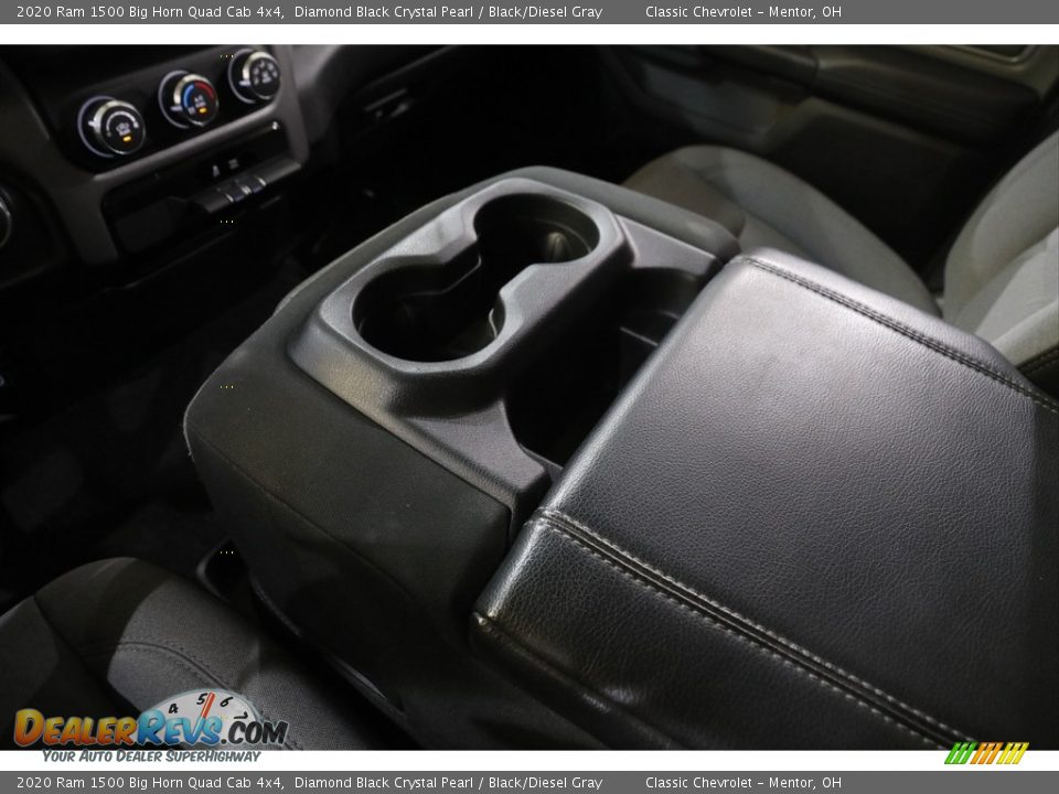 2020 Ram 1500 Big Horn Quad Cab 4x4 Diamond Black Crystal Pearl / Black/Diesel Gray Photo #14