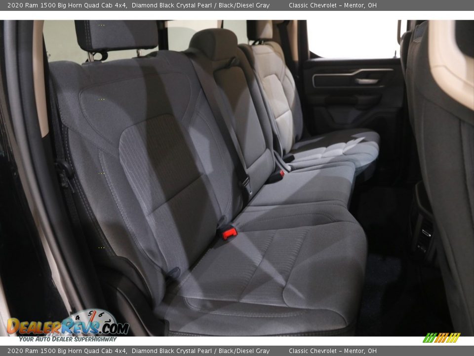 2020 Ram 1500 Big Horn Quad Cab 4x4 Diamond Black Crystal Pearl / Black/Diesel Gray Photo #16