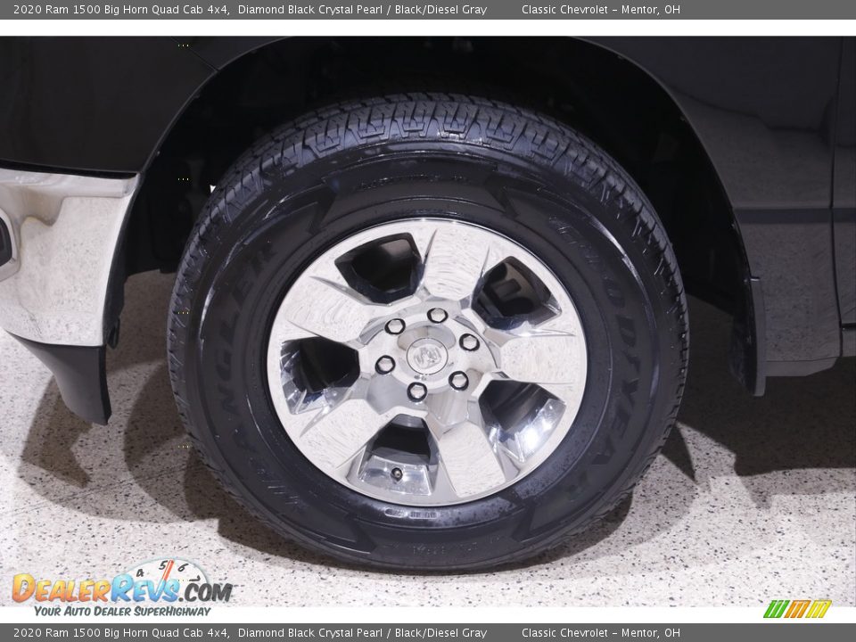 2020 Ram 1500 Big Horn Quad Cab 4x4 Diamond Black Crystal Pearl / Black/Diesel Gray Photo #20
