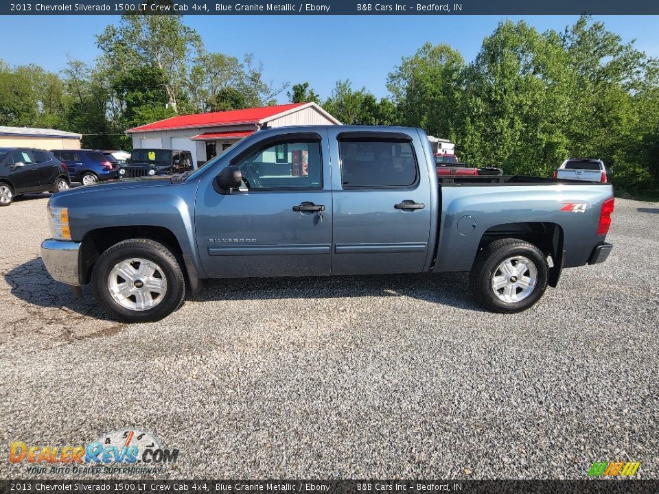 2013 Chevrolet Silverado 1500 LT Crew Cab 4x4 Blue Granite Metallic / Ebony Photo #1