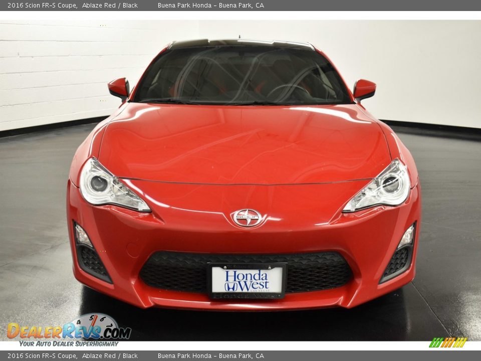 2016 Scion FR-S Coupe Ablaze Red / Black Photo #2