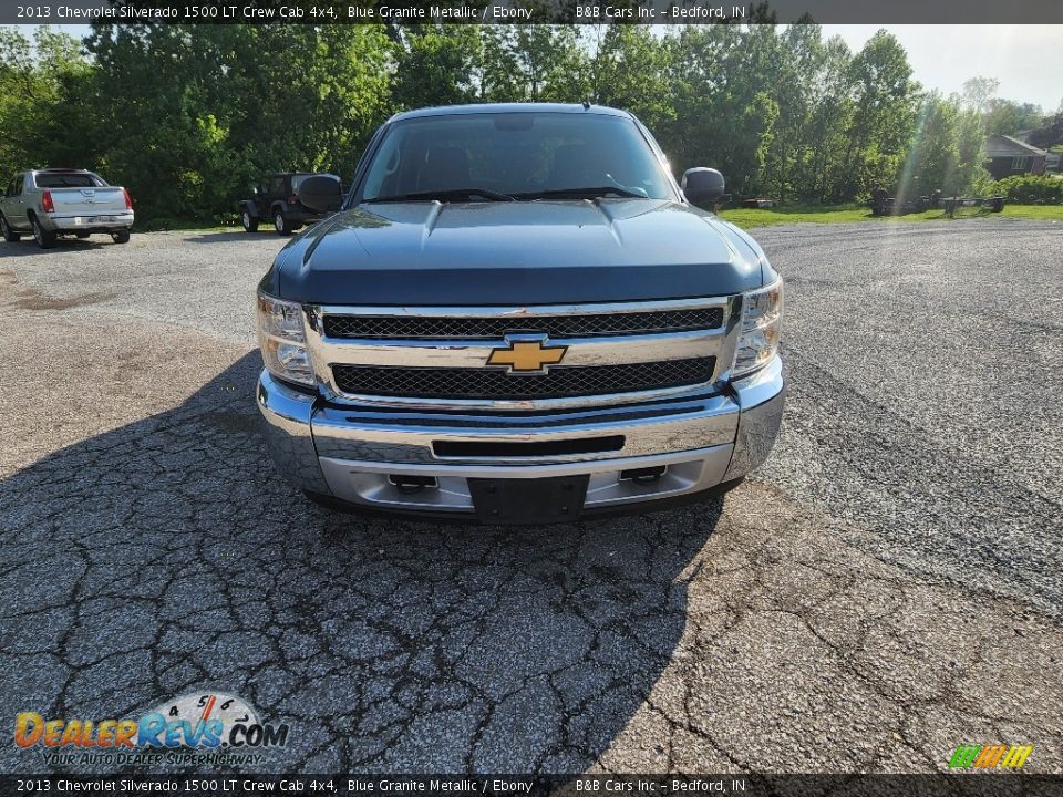 2013 Chevrolet Silverado 1500 LT Crew Cab 4x4 Blue Granite Metallic / Ebony Photo #3