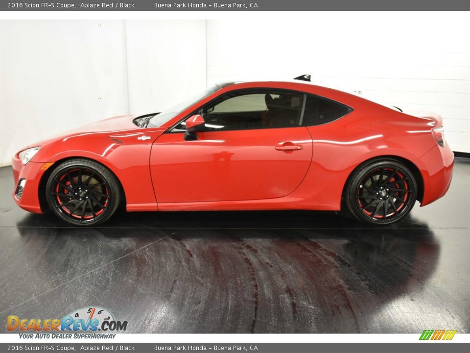 2016 Scion FR-S Coupe Ablaze Red / Black Photo #4