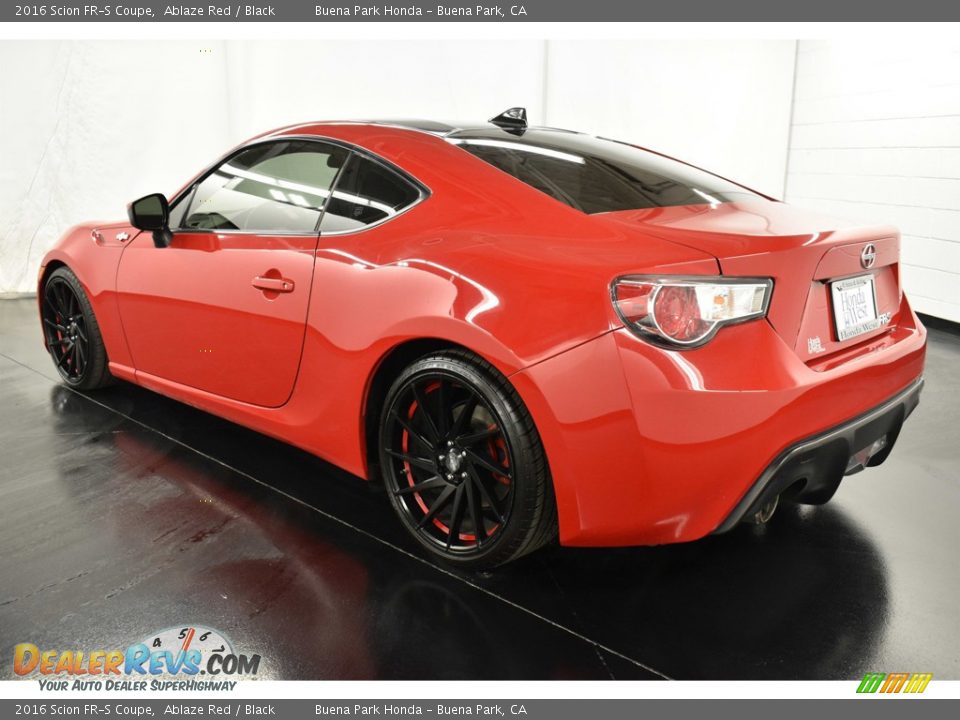 2016 Scion FR-S Coupe Ablaze Red / Black Photo #5