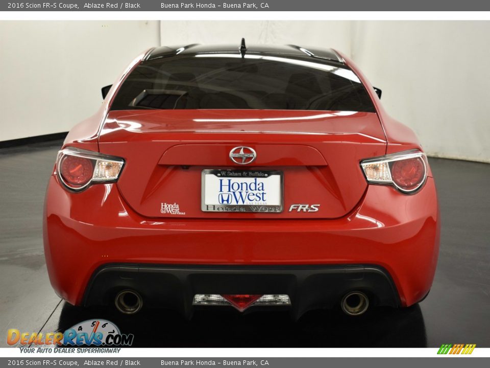 2016 Scion FR-S Coupe Ablaze Red / Black Photo #6