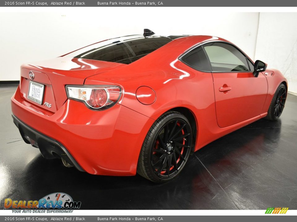 2016 Scion FR-S Coupe Ablaze Red / Black Photo #7