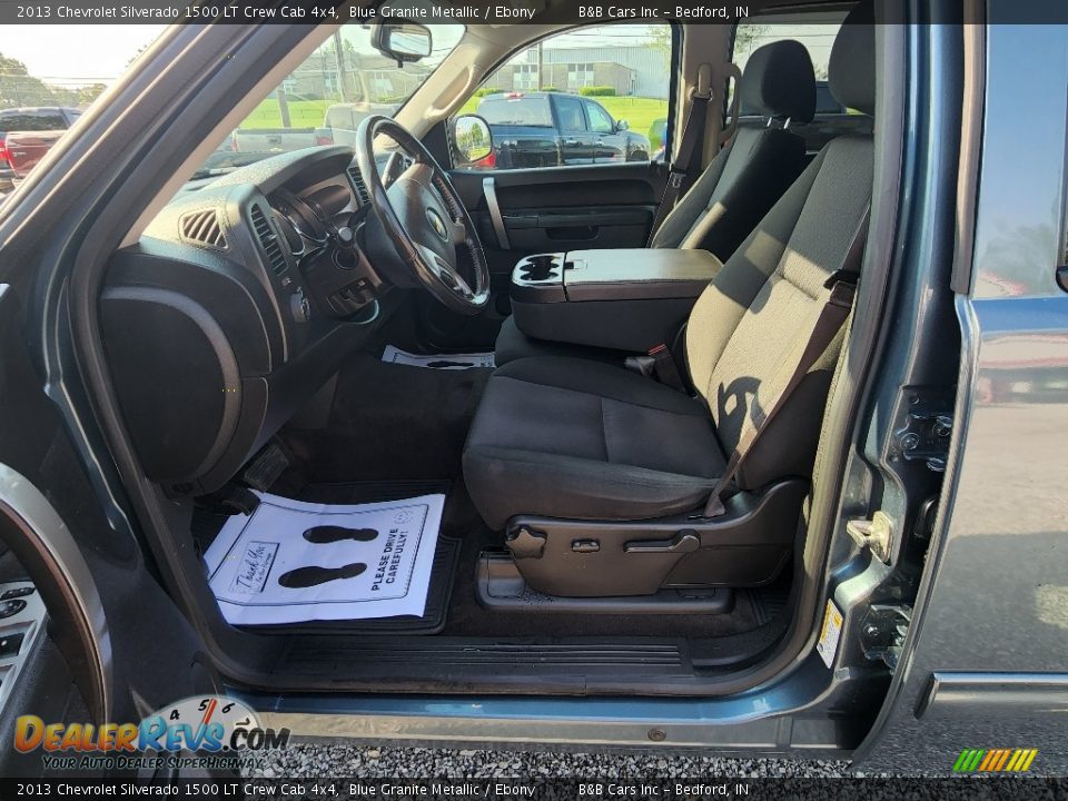 2013 Chevrolet Silverado 1500 LT Crew Cab 4x4 Blue Granite Metallic / Ebony Photo #8