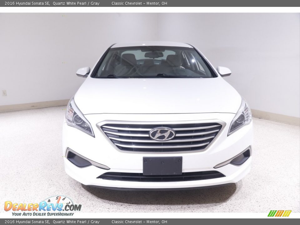 2016 Hyundai Sonata SE Quartz White Pearl / Gray Photo #2