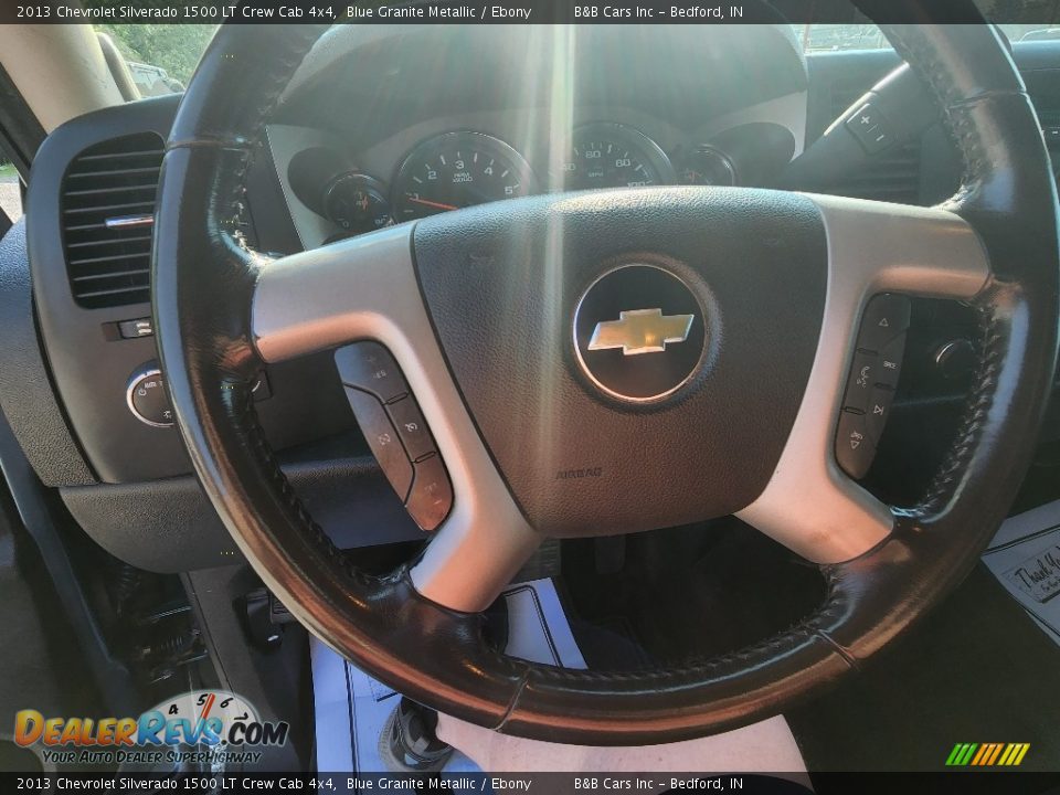 2013 Chevrolet Silverado 1500 LT Crew Cab 4x4 Blue Granite Metallic / Ebony Photo #14