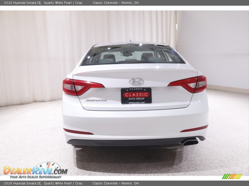 2016 Hyundai Sonata SE Quartz White Pearl / Gray Photo #16