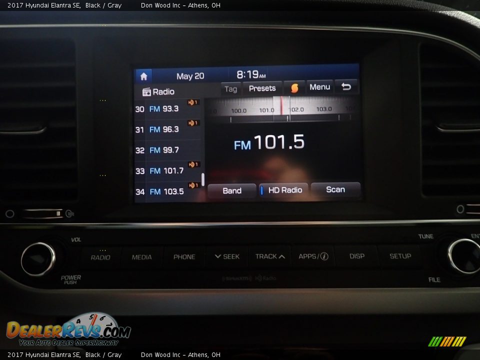 2017 Hyundai Elantra SE Black / Gray Photo #2