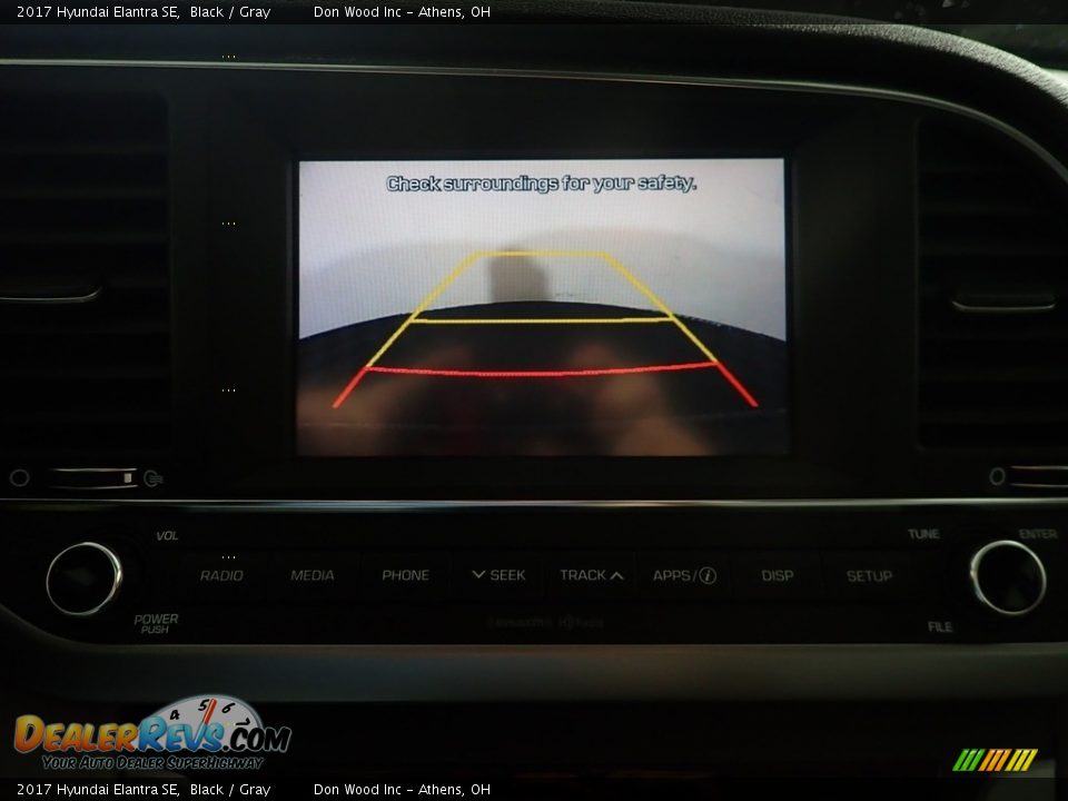 2017 Hyundai Elantra SE Black / Gray Photo #3