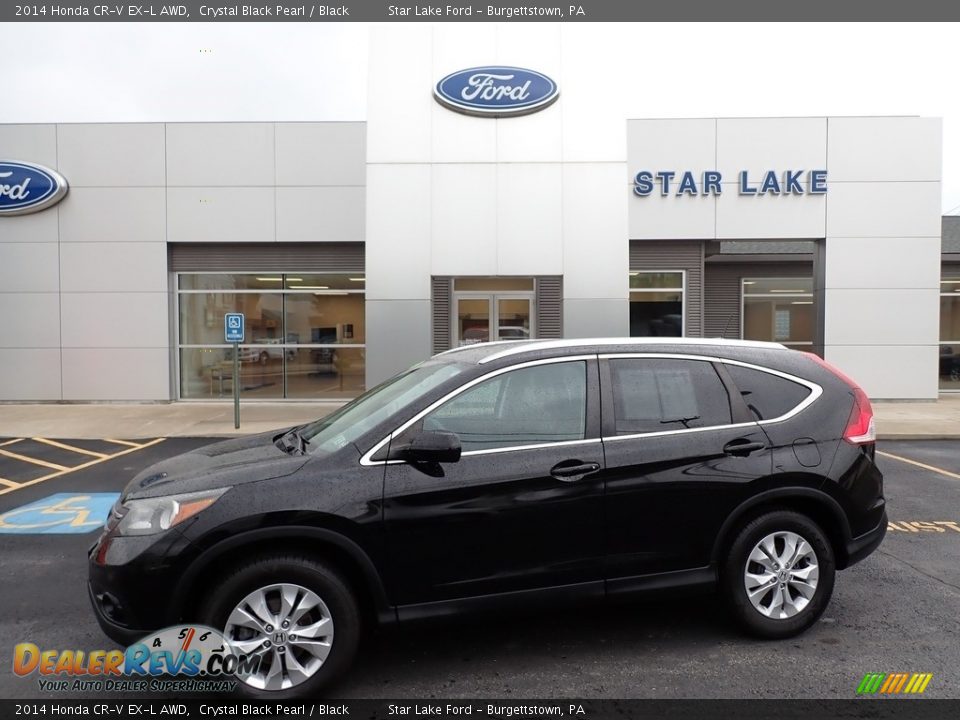2014 Honda CR-V EX-L AWD Crystal Black Pearl / Black Photo #1