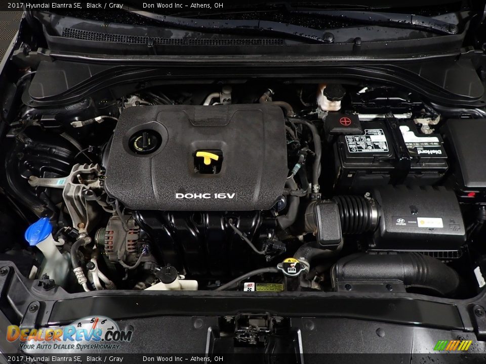 2017 Hyundai Elantra SE Black / Gray Photo #8