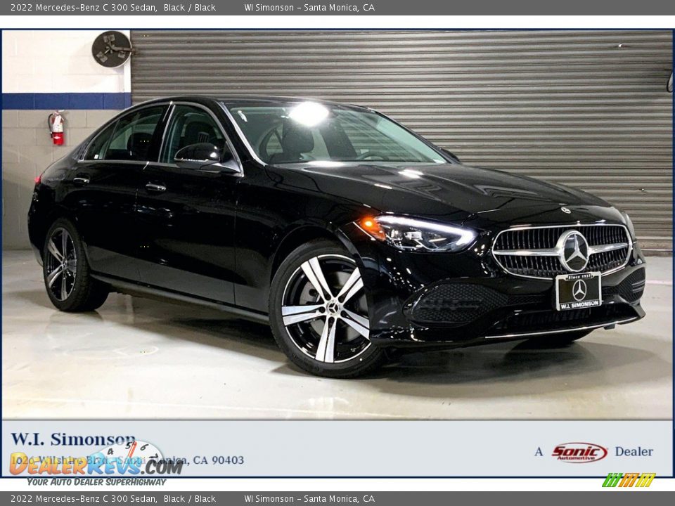 2022 Mercedes-Benz C 300 Sedan Black / Black Photo #1