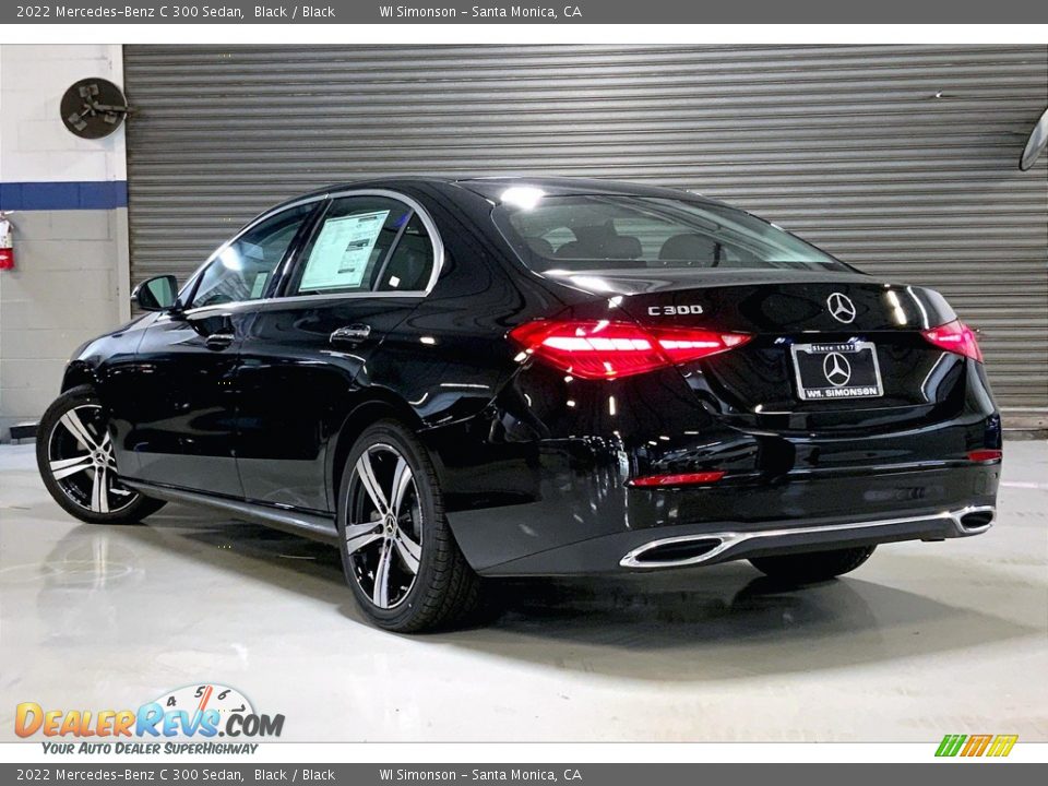 2022 Mercedes-Benz C 300 Sedan Black / Black Photo #2