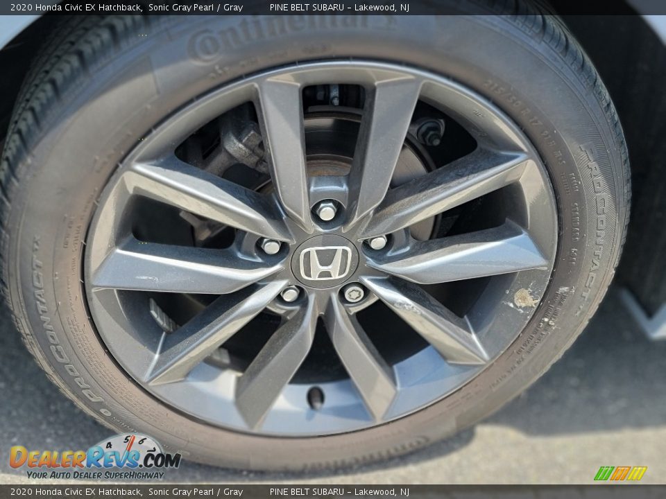 2020 Honda Civic EX Hatchback Sonic Gray Pearl / Gray Photo #5