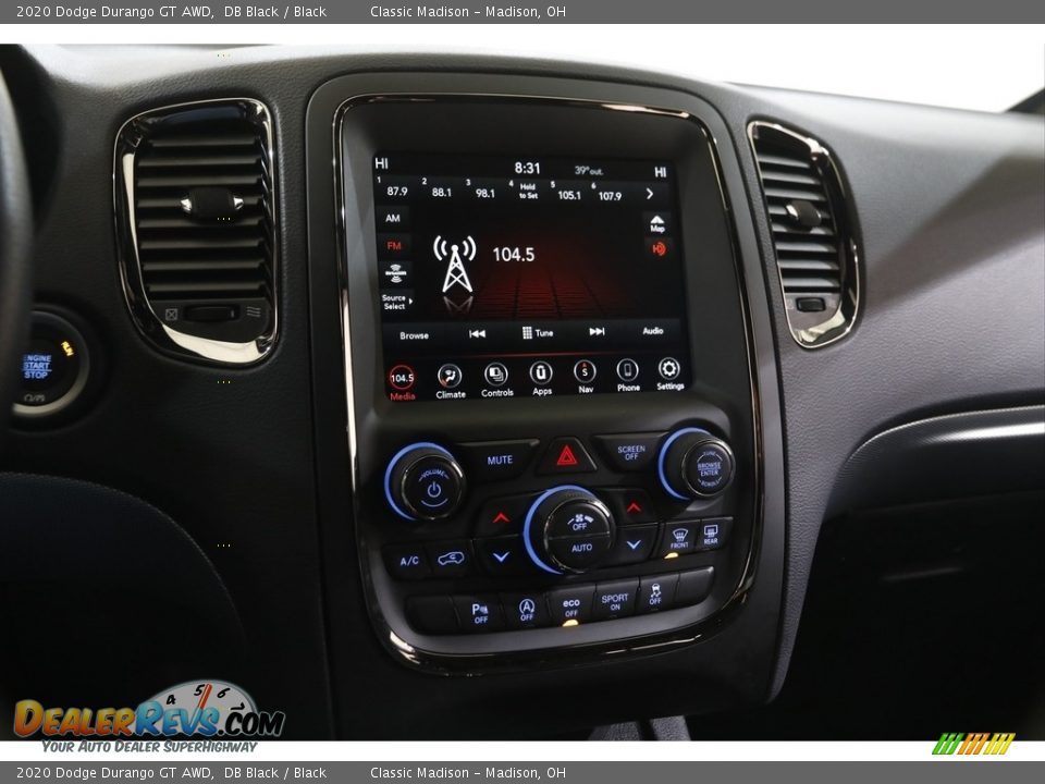 2020 Dodge Durango GT AWD DB Black / Black Photo #9