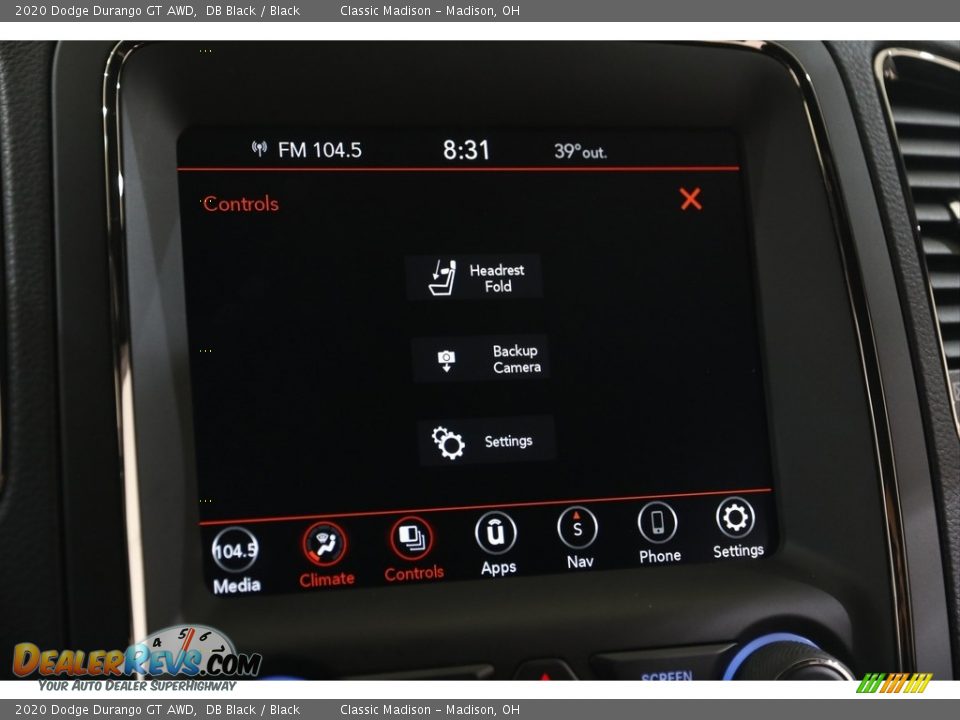 2020 Dodge Durango GT AWD DB Black / Black Photo #11