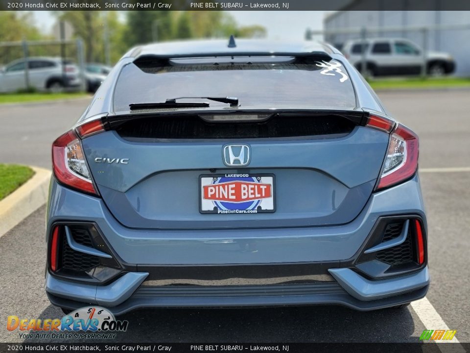 2020 Honda Civic EX Hatchback Sonic Gray Pearl / Gray Photo #7