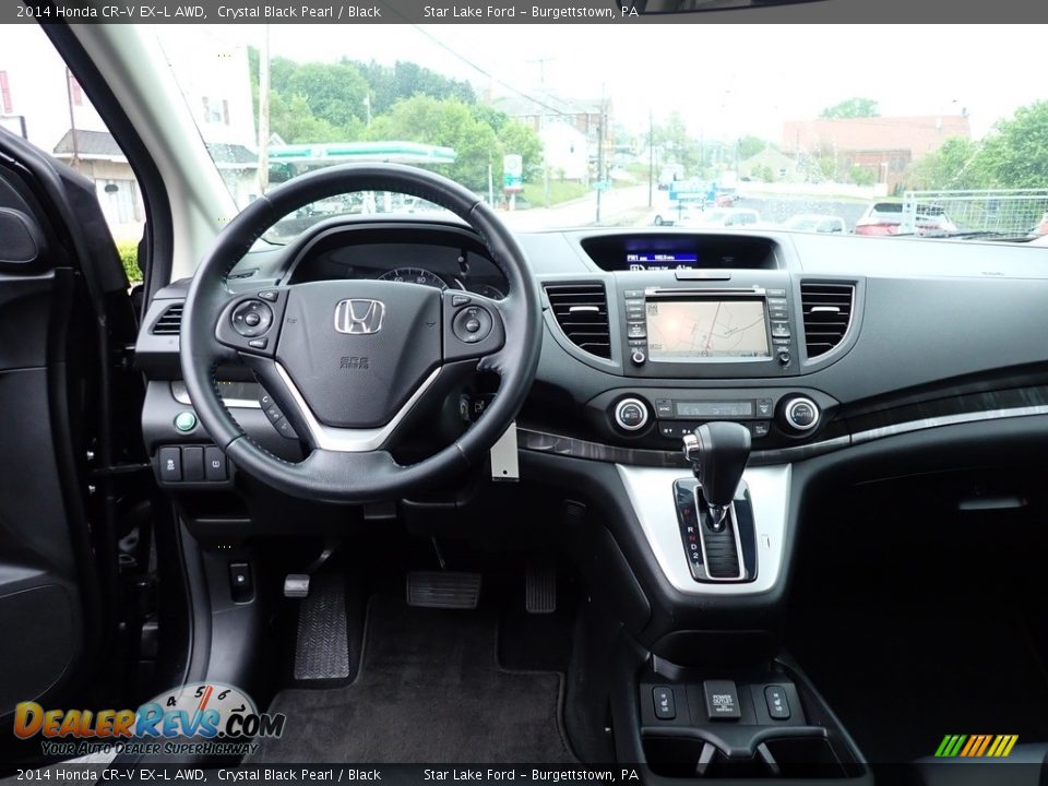 2014 Honda CR-V EX-L AWD Crystal Black Pearl / Black Photo #12