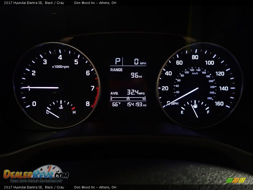 2017 Hyundai Elantra SE Black / Gray Photo #28