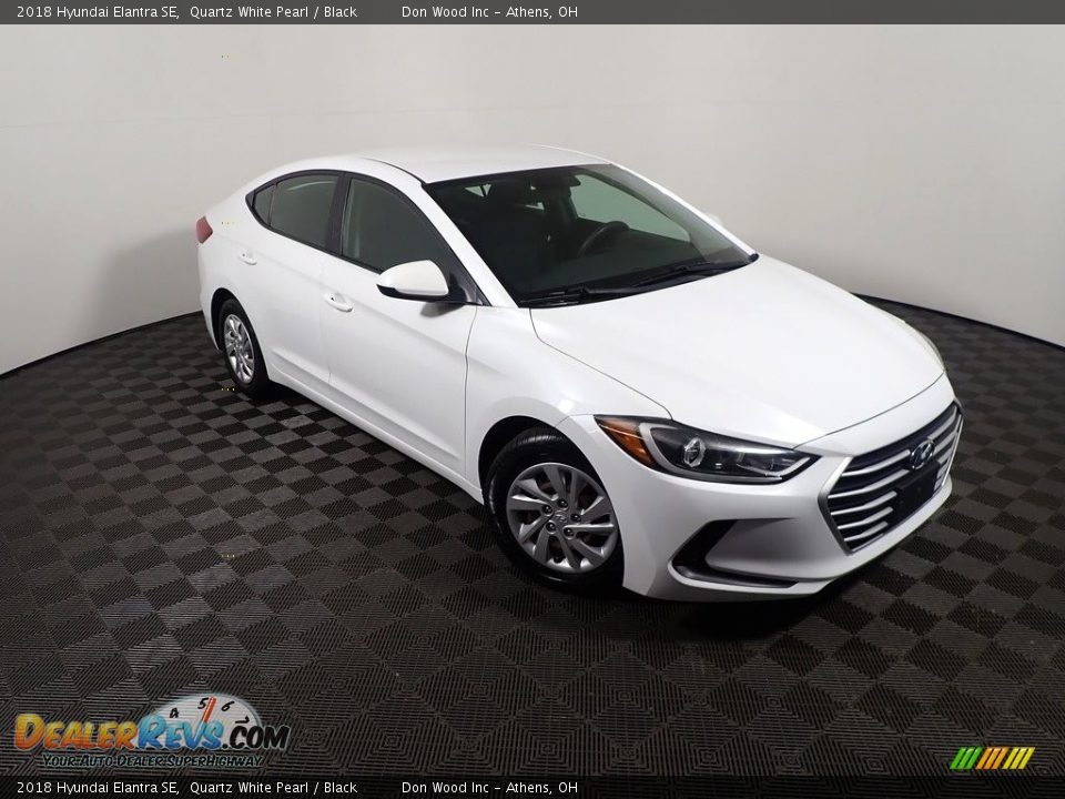 2018 Hyundai Elantra SE Quartz White Pearl / Black Photo #3