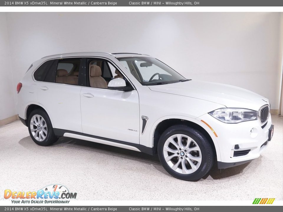 2014 BMW X5 xDrive35i Mineral White Metallic / Canberra Beige Photo #1