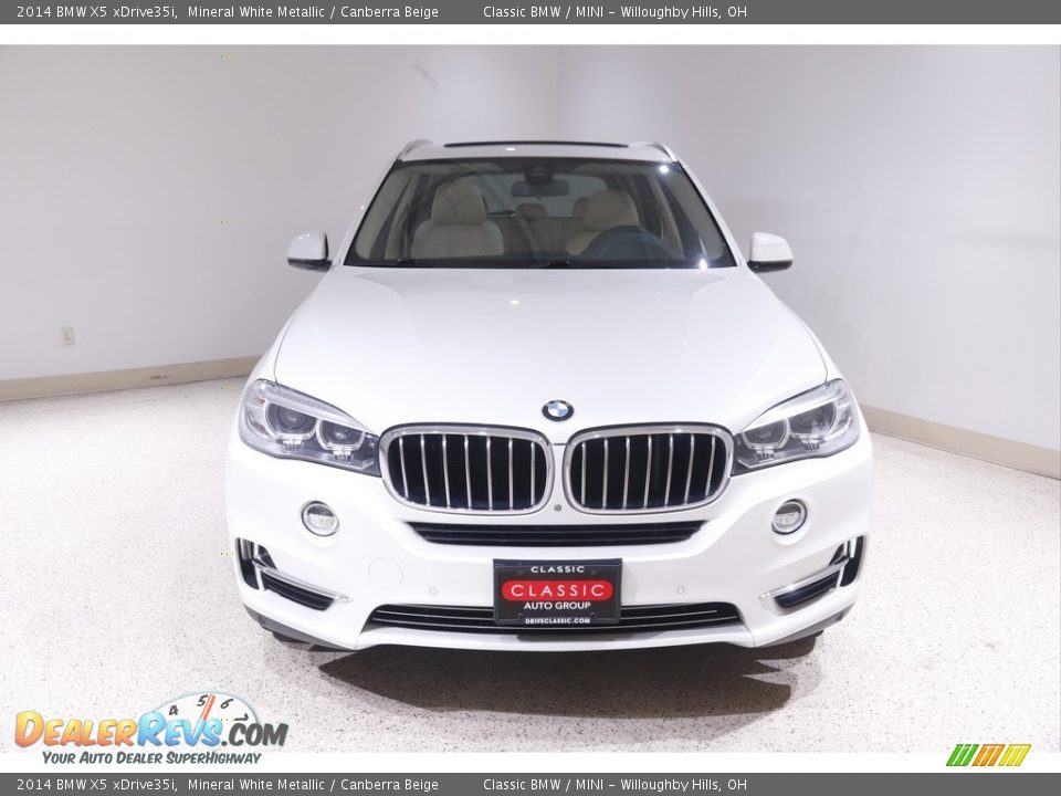 2014 BMW X5 xDrive35i Mineral White Metallic / Canberra Beige Photo #2