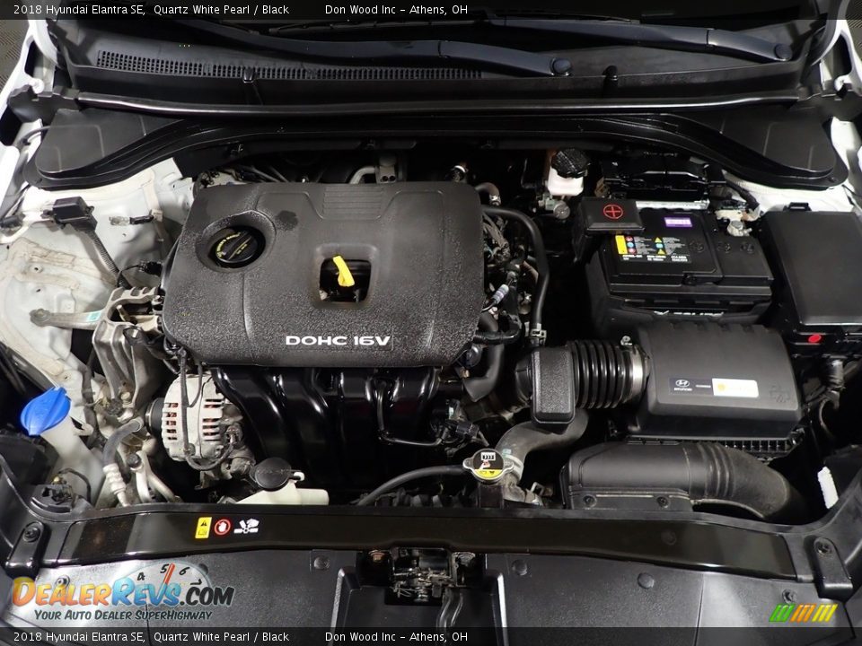 2018 Hyundai Elantra SE Quartz White Pearl / Black Photo #7